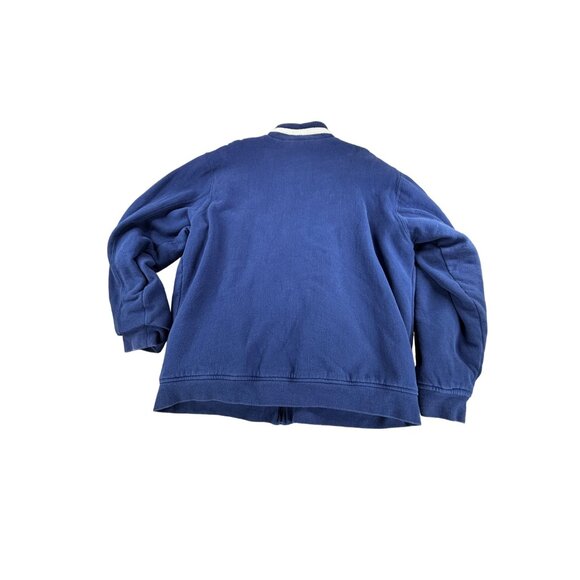 New York Giants NFL Pro Line Jacket L Fleece-Lined Blue & Gray Full Zip - Picture 2 of 6